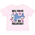 thumbnail image 3 of Inktastic Will You Be My Valentine with Cute Shark and Hearts Boys or Girls Toddler T-Shirt, 3 of 5