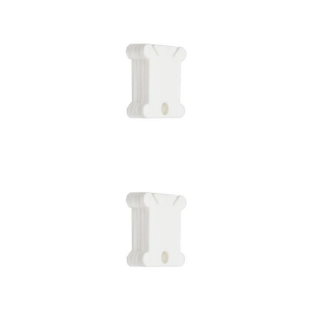 Matsuzay Tablero de bobinado Bobinas de hilo Carrete de cable Comodidad Accesorios de tejer de simple Suministros de costura artesanal Blanco 10 piezas 2piezas