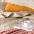 thumbnail image 3 of Exclusivo Mezcla Brich Beige Queen Quilt Set, Weave Pattern Ultrasonic Lightweight Bedspreads, Soft Coverlets Bedding Set with Pillow Shams, 3 of 6