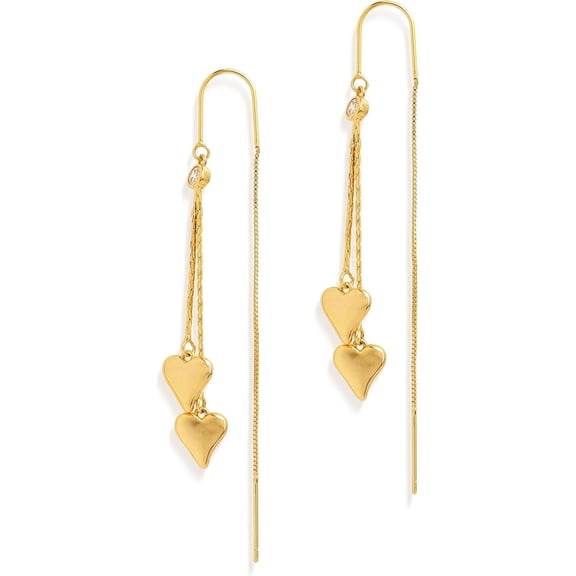 Gold Long Chain Threader Earrings For Women - Fashion Statement Drop Dangle Thread Earrings Jewelry Gift[Z6853]