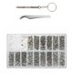 thumbnail image 4 of Kit de reparación de gafas Qarigey 1000 unids/set tornillo destornillador pinzas surtido portátil accesorios de relojero, 4 of 6