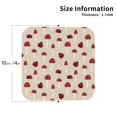 thumbnail image 3 of Disketp Ladybug With Mushroom Funny Coasters,6 Pcs Leather Coasters with Holder, Perfect Housewarming Hostess Gifts,Protect Furniture from Water Marks Scratch and Damage,Square, 3 of 7
