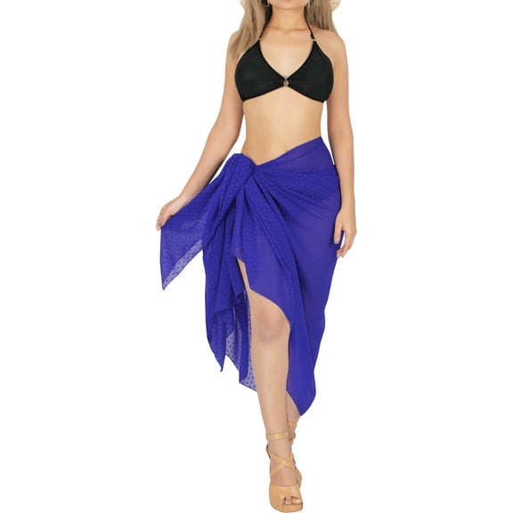 HAPPY BAY Women's Bikini Skirt Sarong Swimwear Swim Cover up Summer Wraps Swimsuit Beach Wrap Coverups for Women Beachwear One Size Lapis, Solid