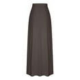thumbnail image 6 of EDFBUYKRS Female Skirts Womens Fall Skirts Midi Length Brown Women's Casual Versatile Solid Color Drawstring Skirt, 6 of 6