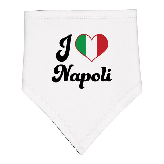 Inktastic I Heart Napoli Baby Bandana Bib