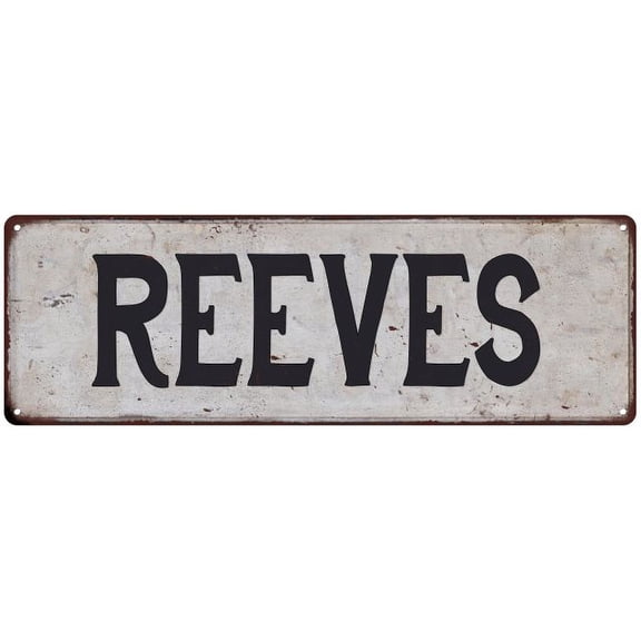 REEVES Vintage Look Rustic Chic Metal Sign 8x24 108240036469