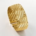 thumbnail image 3 of Ross-Simons Italian 14kt Yellow Gold-Plated Patterned Wide Cuff Bracelet, Women's, Adult, 3 of 5