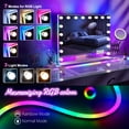 thumbnail image 5 of Fenchilin 32''x23'' Vanity Mirror with Lights RGB LED Tabletop Wall Mount White valentines day gift, 5 of 12