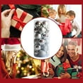thumbnail image 3 of Gallickan Christmas Ornament, 24 Pack 1 Inch Hanging Baubles, Shiny Tree Decor, Holiday Party Decorations for Home Festive Display, Silver, 3 of 5