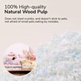 thumbnail image 3 of tafit Ropa de cama para hámster de papel natural suave, sin polvo, con control de olores, fuerte absorción, 36 litros, para hámster, cobaya, conejo, chinchilla, rata, ratones, animales pequeños (blanc, 3 of 5