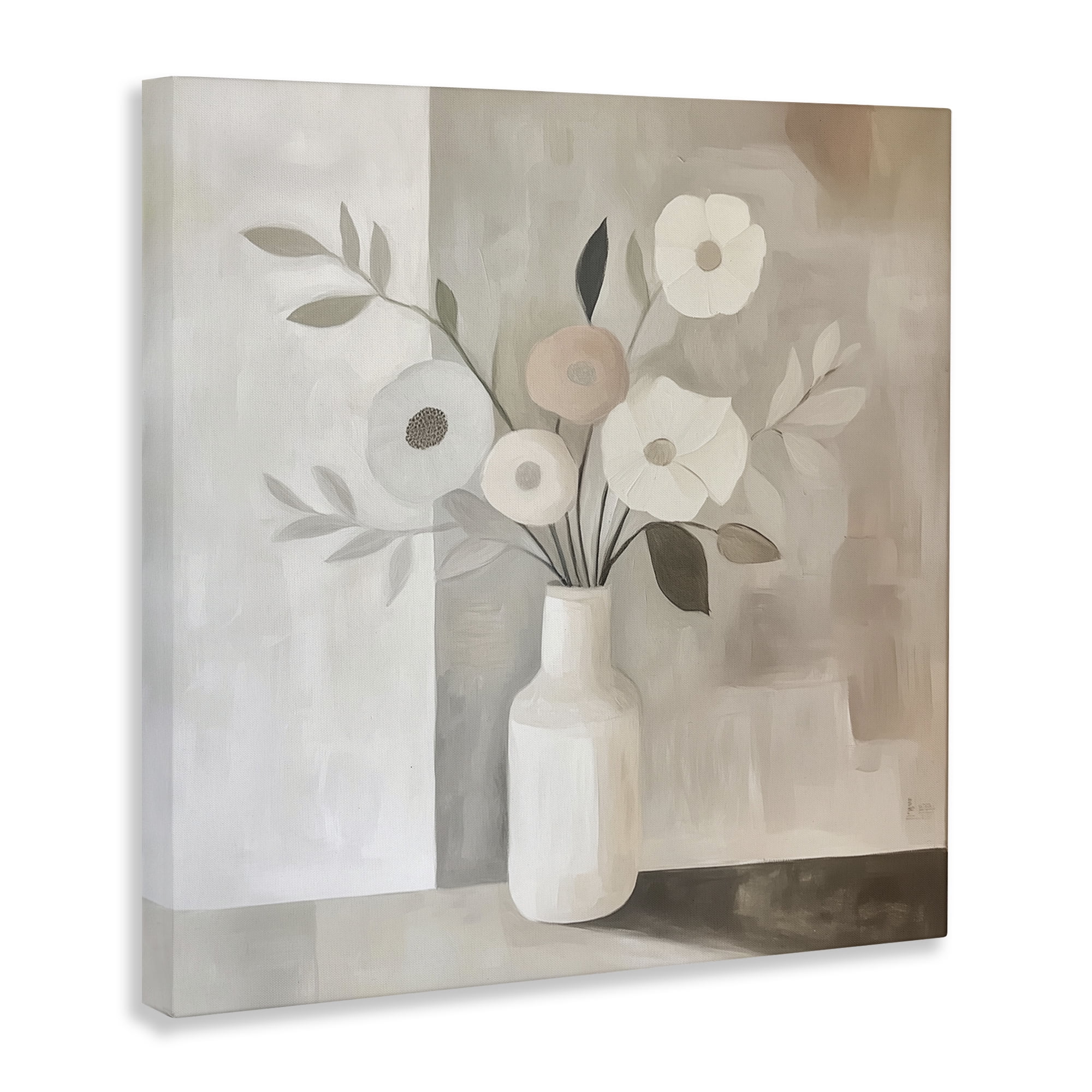 Stupell Industries Minimalist Muted Flower Vase Canvas Wall Art, design by Heidi Kuntz