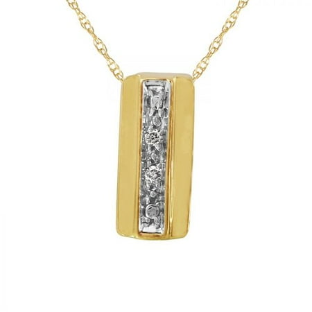 Foreli 0.02CTW Diamond 14K Yellow Gold Necklace