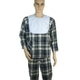 thumbnail image 2 of MERIGLARE Tablier Court pour Adulte Handicapé Protection Repas Imperméable - Bleu, 2 of 8