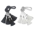 thumbnail image 1 of 2 Pairs Curtain Handmade Tiebacks Decorative Curtain Tiebacks Ropes Tie-Backs Curtain Holdbacks with Tassel for Home and office Window Drapery, 1 of 5
