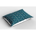 thumbnail image 2 of Ambesonne Gaming Pillow Sham 2 Pack, Video Games Consoles 90s, 26"x20", Petrol Blue Multiclor, 2 of 3