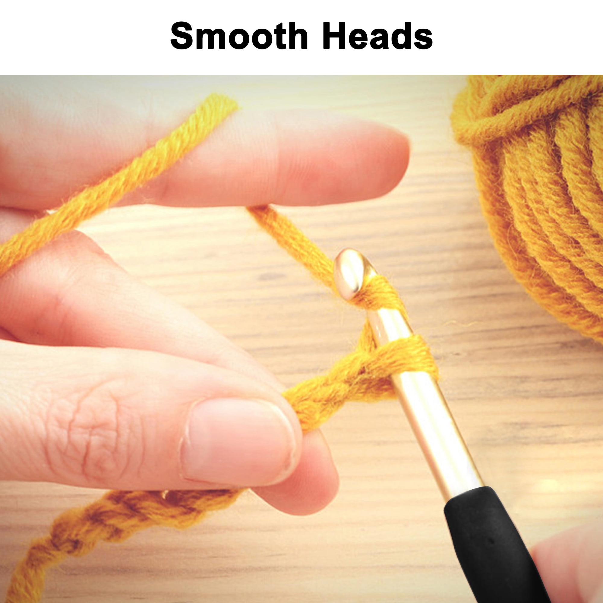 Easy Crochet Counting Hook & Handle Set 12 Hooks 2mm-8mm Comfortable  Ergonomic Soft Grip W/ Digital LED Row Stitch Finger Counter 
