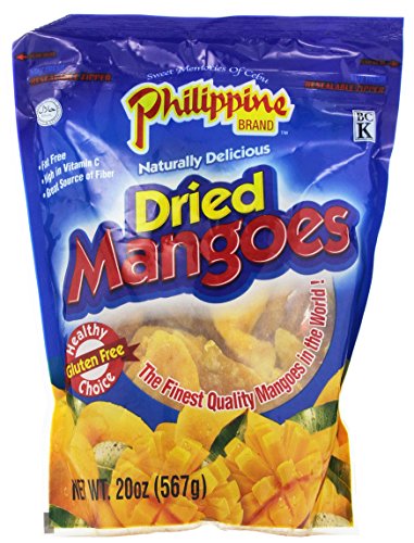 Philippine Brand Dried Mango, 20-Ounce Pouches (Pack of 2)