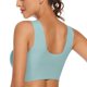 thumbnail image 4 of Gibobby Brasier deportivo para mujer Ropa interior cómoda y sexy para mujer, estilo sujetador y camiseta sin mangas(Azul,G), 4 of 5