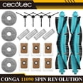 thumbnail image 2 of For Cecotec Conga 11090 Spin Revolution Replacement Spare Parts Main Side Brush Hepa Filter Mop Dust Bag, 2 of 5