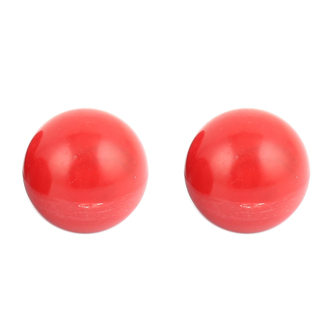 5Pcs M8 x 28mm Plastic Thread 30mm Diameter Spherical Ball Lever Knob Red 