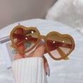 thumbnail image 2 of AAOMASSR Cute Candy Color Hearts Kids Sunglasses Kids Retro Pink Cartoon Sun Glasses Frame Girls Boys Baby Sun Glasses, 2 of 5