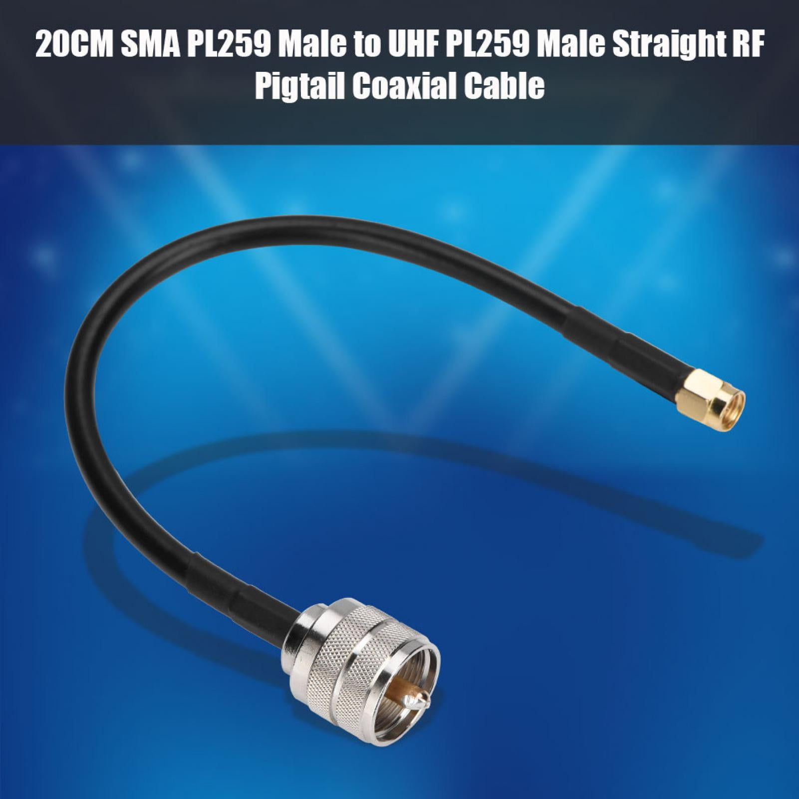 LHCER SMA Male To UHF Male RF Cable, PL259 SMA To UHF Pl259 Cable, For