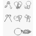 thumbnail image 5 of Juego de rompecabezas entrelazado de desbloqueo de eslabones de hierro de 20 piezas, juego de juguete para trucos de magia con anillo chino BANYUO  Hogar, 5 of 5