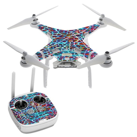 Colorful Leopard Print DJI Phantom 3 Professional Skin Skins Vinyl Decal Kit