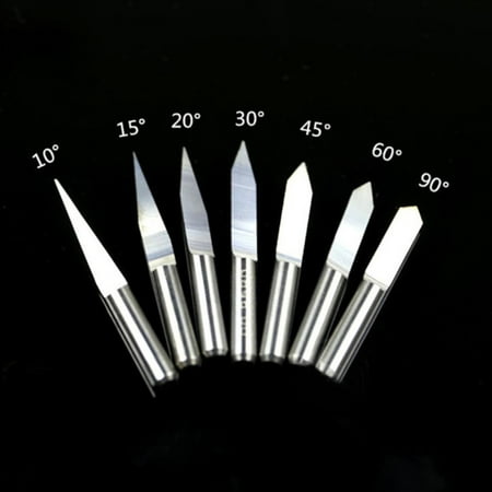 

BCLONG 10PCS Carbide PCB Board 0.1mm 30 Degree Engraving Bits CNC Router Tool