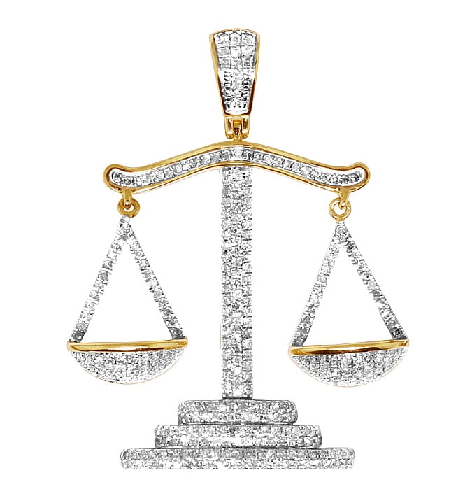 Unisex 10K Yellow Gold Lucky Libra 