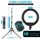 thumbnail image 3 of Ring Light 18 Inch LED Ringlight Kit with 73 inch Tripod Stand with Phone Holder Adjustable 3200-6000k Color Temperature Circle MUA Lighting for Camera for Vlog, Makeup,Youtobe, Video Shooting, Selfie, 3 of 5