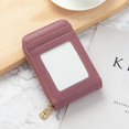 thumbnail image 1 of Cartera para tarjetas de estilo coreano para mujer, antidesmagnetización, de color sólido, para licencia de conducir, mini, sencilla, multifuncional, compacta, funda para tarjetas para mujer, 1 of 6