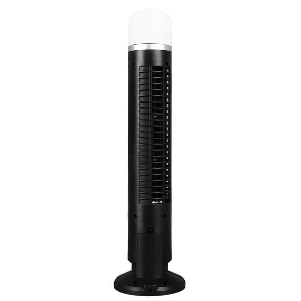 Ventilador de Torre, Ventilador de Escrito Pequeño Portátil USB Oscilante de 90 Grados Con Luz Nocturna, Ventilador Personal de 13 Pulgadas, Ventilador de Mesa Sin Aspas de