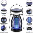 thumbnail image 2 of Bug Zapper Outdoor Indoor, Rechargeable Mosquito Zapper Waterproof, Electric Fly Zapper, 3 in 1 Fly Trap, Insect Killer Lamp for Home, Patio, Backyard, Kitchen, Camping, 2 of 8