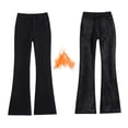 thumbnail image 4 of Labakihah Bell Bottom Jeans for Women Flare Pull On High Waisted Elastic Waist Trendy Stretch Denim Pants and Flare Jeans for Women Black, 4 of 9