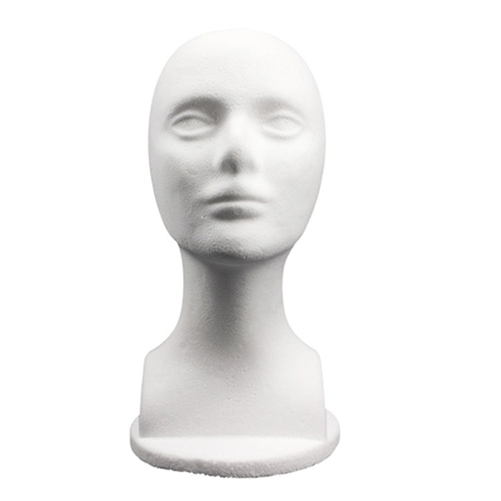 Travelwant Styrofoam Wig Head Tall Female Foam Mannequin Wig Stand