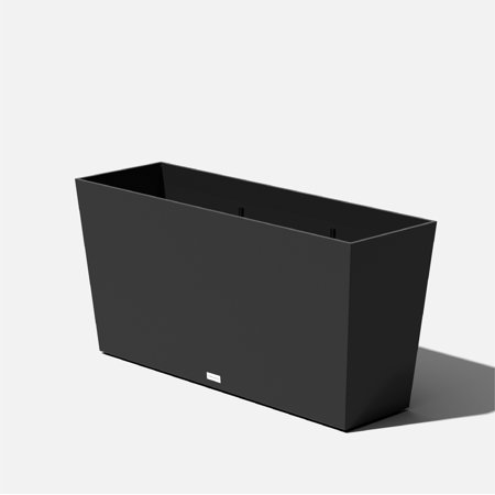 Veradek Pure Series Midori 39" Plastic Planter - Black