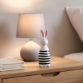 thumbnail image 3 of 2026 Easter Bunny Wooden Figurine, Wooden Rabbit Figurine Bunny Decor, Cute Animal Sculpture Rabbit Standing Statue for Living Room Room Tabletop Bookshelf, Unique Easter Decor for Home (B), 3 of 9
