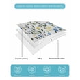 thumbnail image 5 of Quilts Twin XL Size, Blue Yellow Floral Spring Soft Comforter Bedding Set for Bed, Summer Botanical Green Pastoral Lightweight Quilted Bedspread with Pillow Cover(2 Pieces) for All Season, 68x98 Inch, 5 of 6