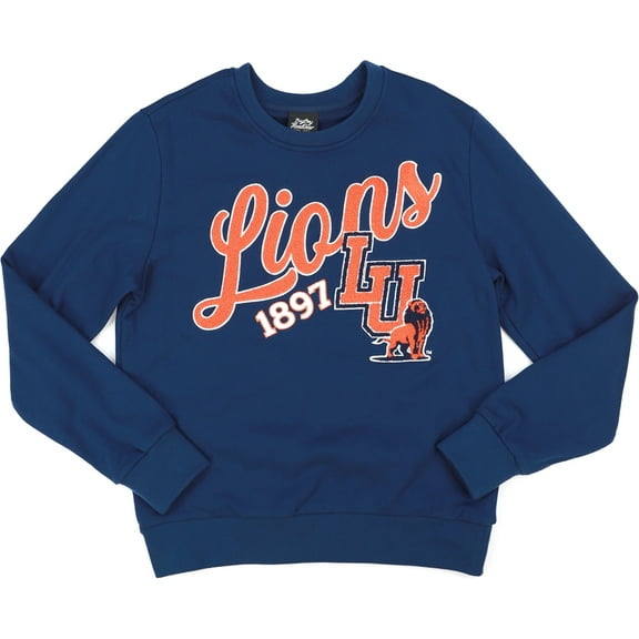 Big Boy Langston Lions S5 Mens Crewneck Sweatshirt [Navy Blue - S]
