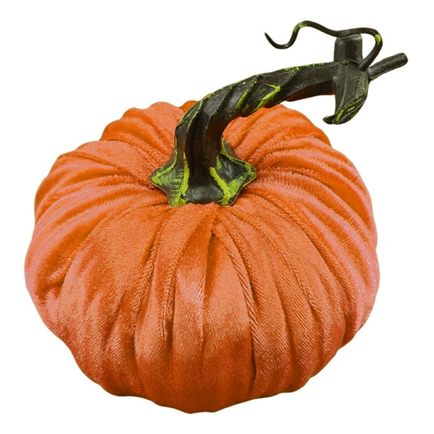 Fall Artificial Pumpkins Fake Velvet Pumpkin Halloween Decoration