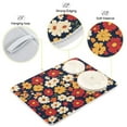 thumbnail image 3 of Yayeee Dish Drying Mat for Kitchen Counter 16"x18" Microfiber Absorbent Pad, Red Floral, 3 of 7