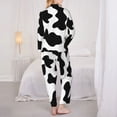 thumbnail image 6 of Goofa Milk Cow Printed Women’s 2 Piece Pajama Set Super,Pajamas Women's Long Sleeve Sleepwear Soft Button Down Loungewear Pjs Lounge Set Nightwear-Small, 6 of 9