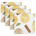 thumbnail image 5 of WOBOGO Lemon Cinnamon Pattern Cloth Napkins 4 Pieces Soft Elegant Touch Durable Absorbent Quick Drying for Elegant Dining, 5 of 8