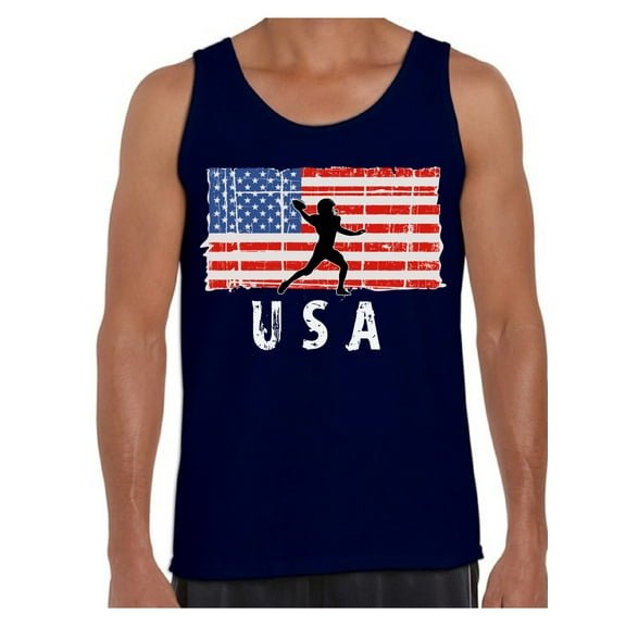 Awkward Styles American Football USA Men Tank Top Stripes and Stars Patriotic Men Shirt United States of America Pro America Tank for Men Made in the USA American Flag Men Top USA Pride