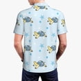 thumbnail image 4 of Balery Cartoon Turtle Printed Men’s Short Sleeve Polo Shirt, Midweight Men's Shirt,Golf Polo shirts -X-Large, 4 of 9