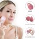 thumbnail image 3 of Juego de licuadora de esponjas de maquillaje de 5 piezas: licuadora de base de esponja de belleza profesional de 4 piezas con 1 soporte de esponja y estuche para huevos, impecable para crema,, 3 of 5