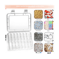 thumbnail image 3 of ckepdyeh 15Pieces Small Clear PP Beads Storage Container and Organizer Transparent Boxes with Hinged Lid for Jewelry Storage Box, 3 of 6