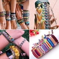 thumbnail image 4 of MMTX Children's Friendship DIY Bracelet Craft Set for Girls from 6 7 8 9 Years Gift Colourful Rope Beads Bracelet Making Kit with Woven Board Art and Craft Gift, 4 of 7