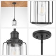 thumbnail image 4 of Prominence Home Lincoln Woods 1 Light Kitchen Island Linear Pendant Bar Light, 4 of 9